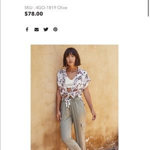 New without tags Velvet heart pants size S